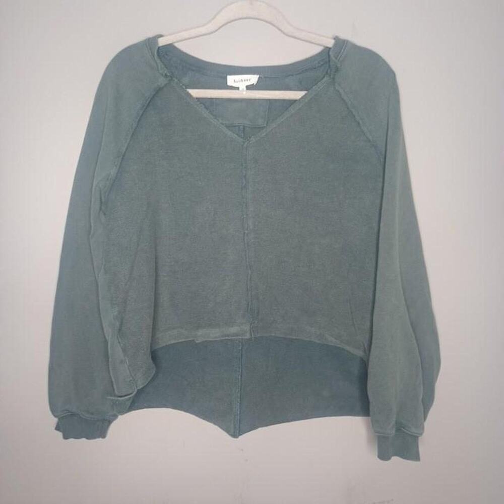 Bohme Green Cropped Sweatshirt size M